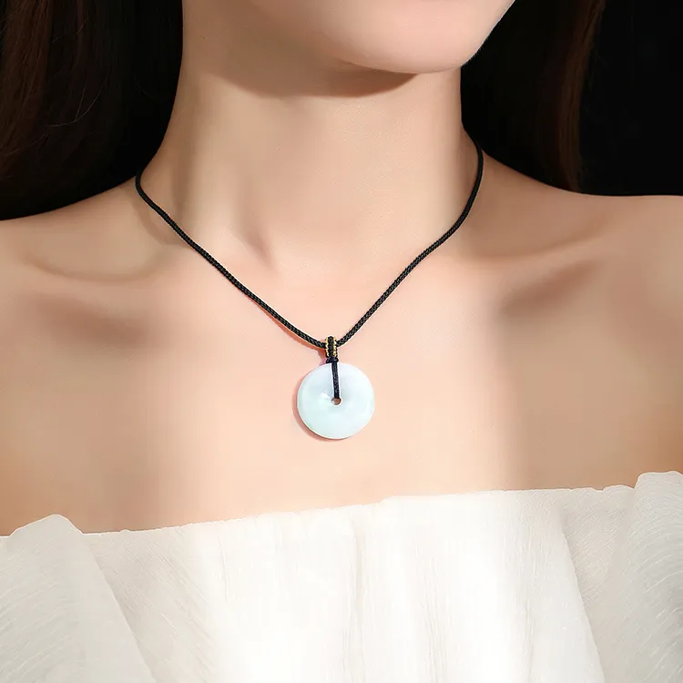 D.Get Glutinous Jade Jadeite Necklaces Unisex-4