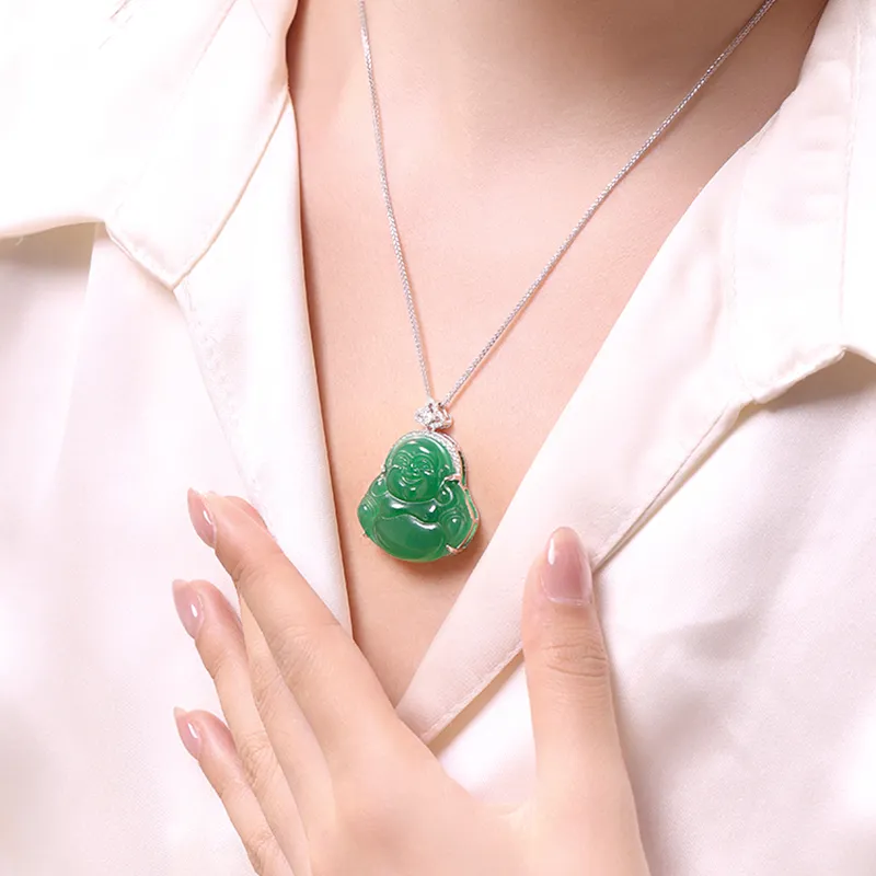 D.Get Chalcedony Necklaces Unisex-3