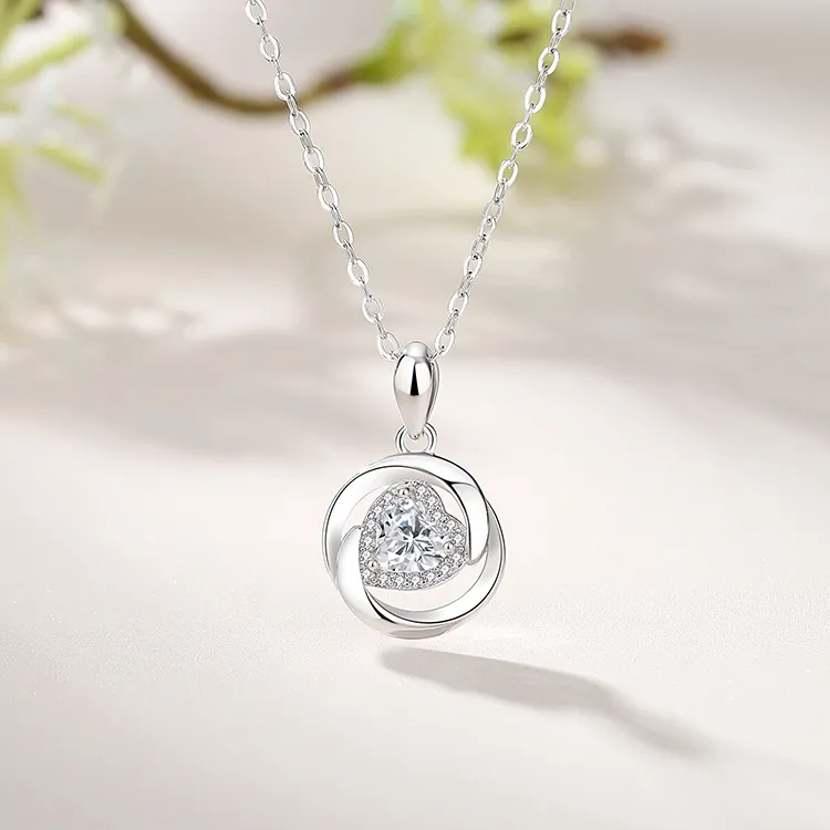 D.Get S925 Silver Necklaces Unisex Women's Good Luck Box-3