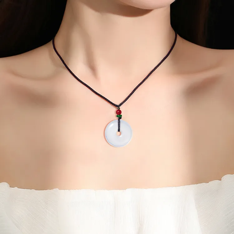 D.Get Chalcedony Necklaces Unisex-17