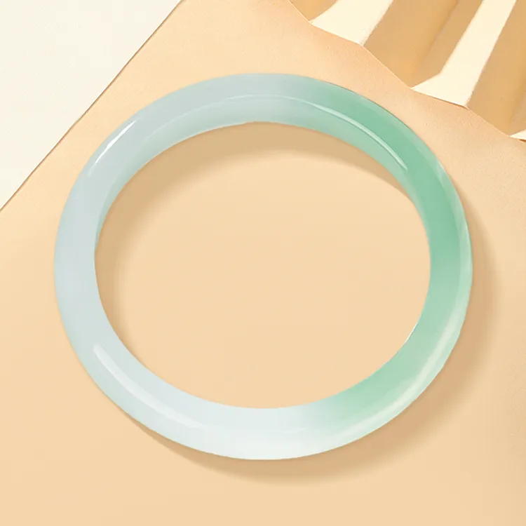 D.Get Chalcedony Jade Bangles Unisex-12