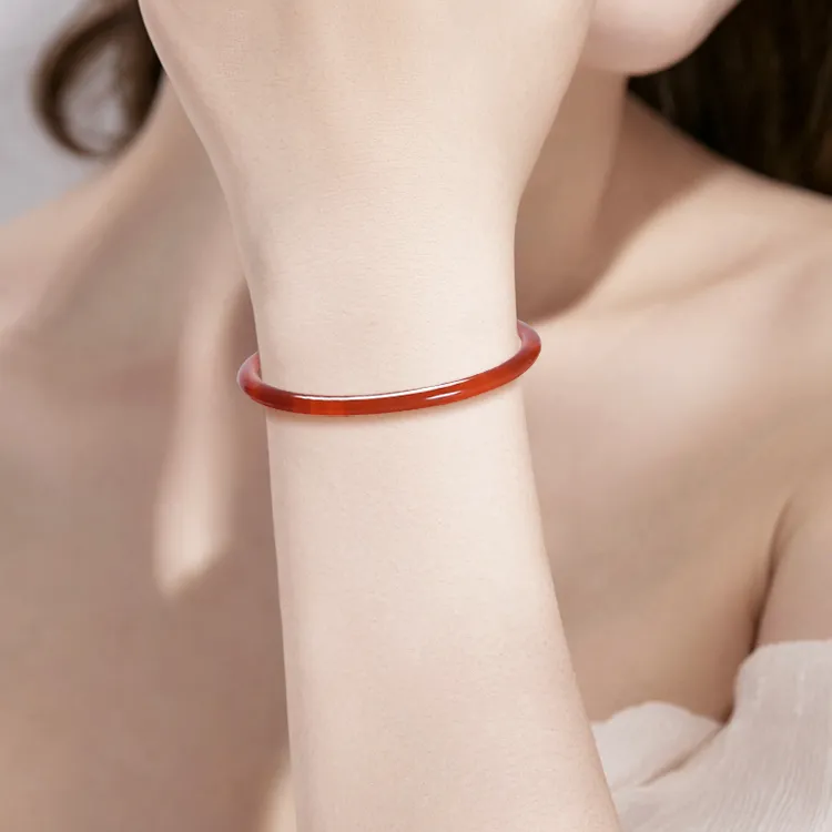 D.Get Chalcedony Bangles Unisex-2
