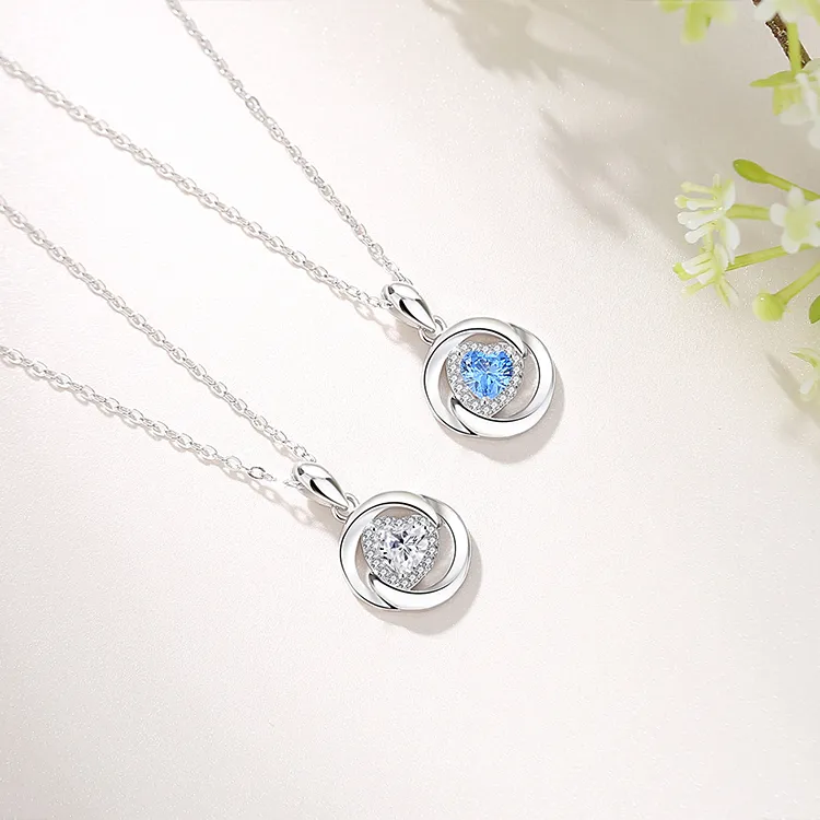 D.Get S925 Silver Necklaces Unisex Women's Good Luck Box-1