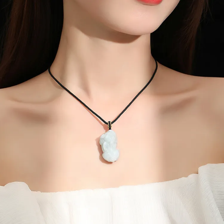 D.Get Glutinous Jade Necklaces Unisex-2
