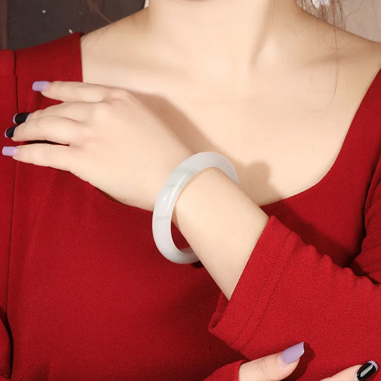 D.Get Tianshan Jade Bangles Unisex-4