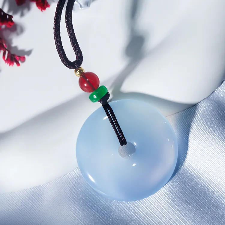 D.Get Chalcedony Necklaces Unisex-2