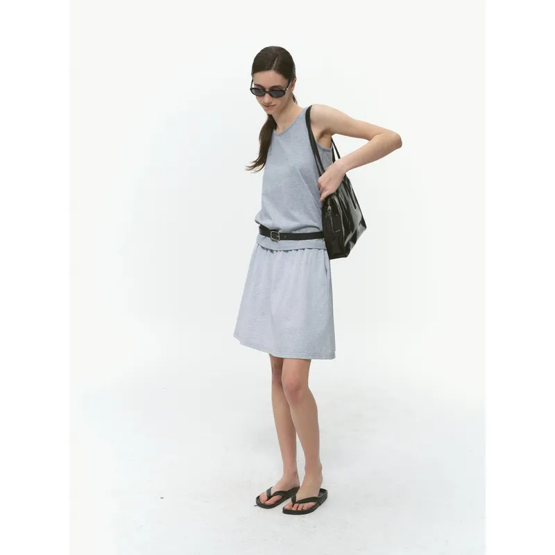 COUNTRY MOMENT Casual Short Skirts Women's Light Heather Gray-3