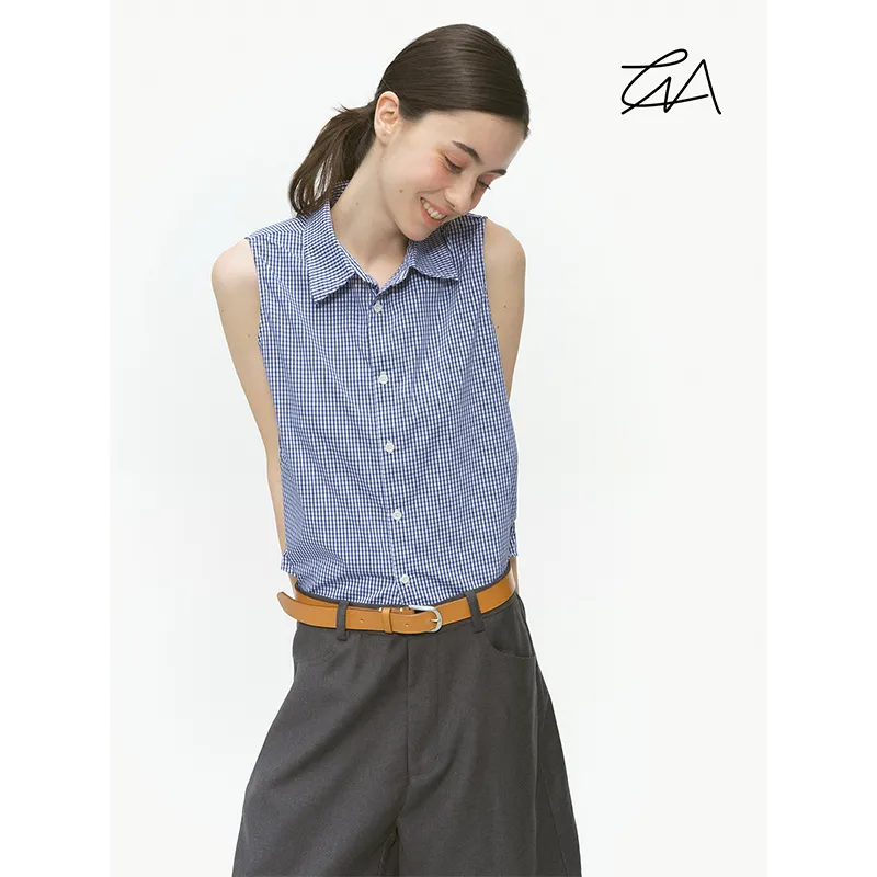 COUNTRY MOMENT Shirts Women's Blue Plaid-2