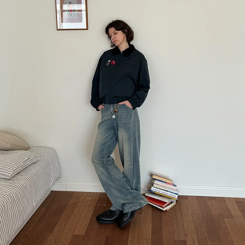 COUNTRY MOMENT Jeans Unisex Washed Blue-3