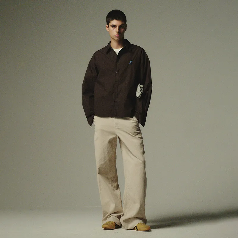COUNTRY MOMENT Casual Pants Unisex Light Khaki-5