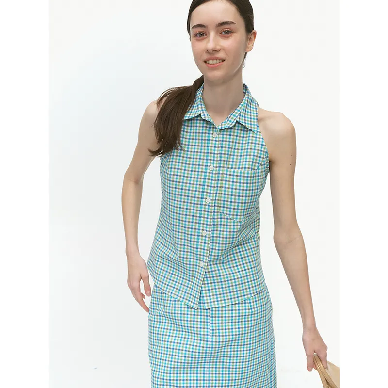 COUNTRY MOMENT Shirts Women's Green Plaid-5