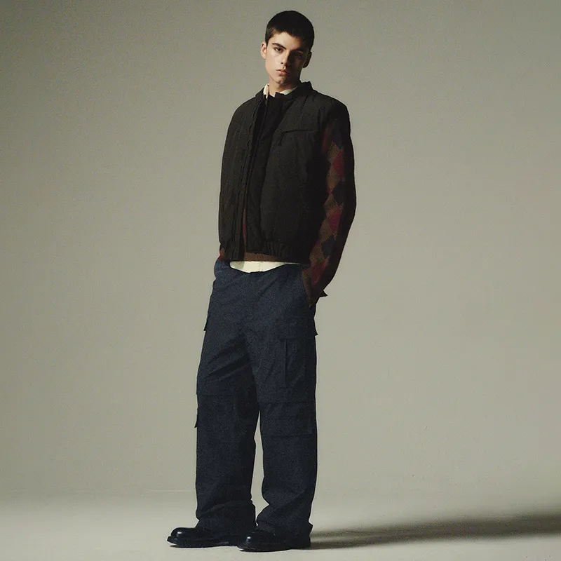COUNTRY MOMENT Cargo Pants Unisex Navy Blue-2