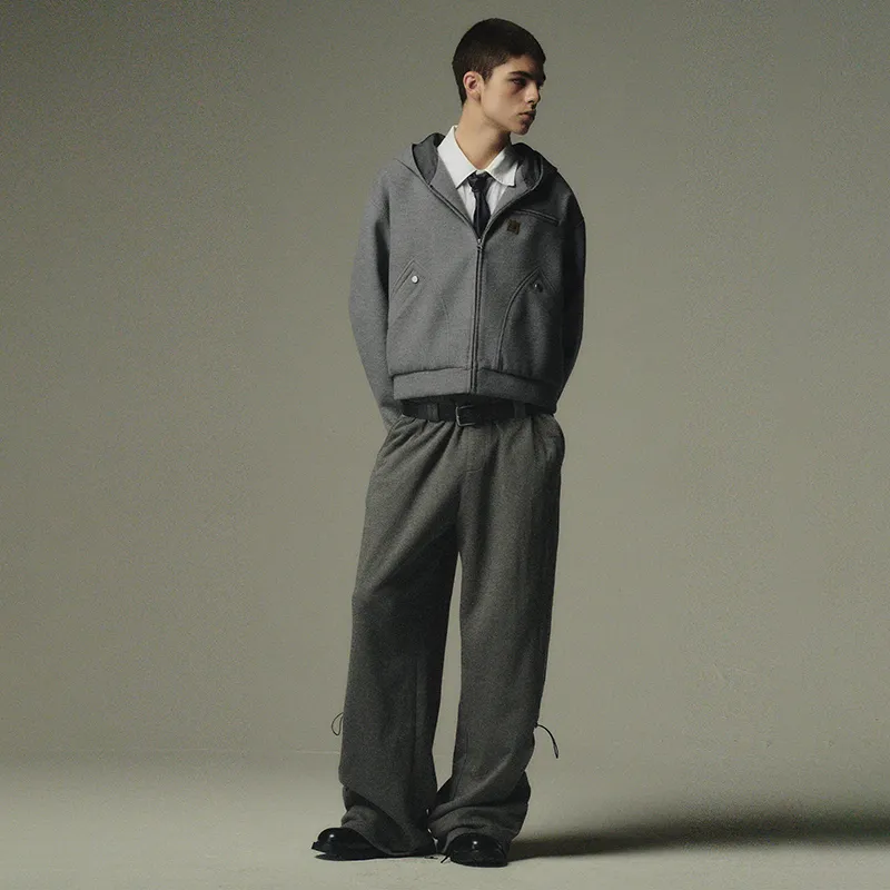 COUNTRY MOMENT Casual Pants Unisex Gray-2