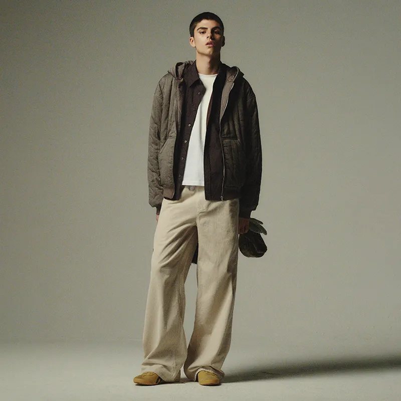 COUNTRY MOMENT Casual Pants Unisex Light Khaki-4
