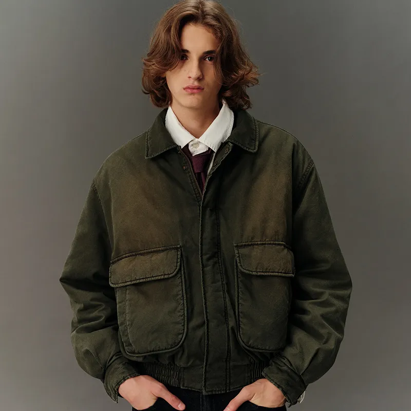COUNTRY MOMENT Puffer Jacket Unisex Ancient Murky Green-4