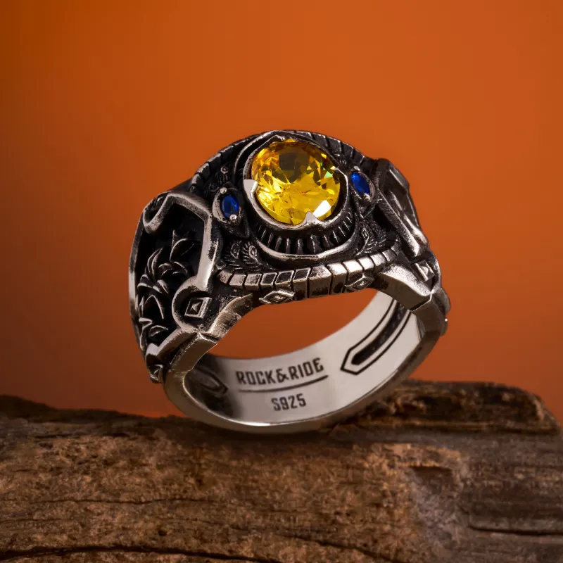 ROCK&RIDE 925 Sterling Silver Rings Men's-9