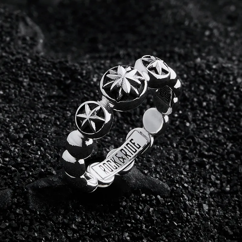 ROCK&RIDE 925 Sterling Silver Rings Unisex-3