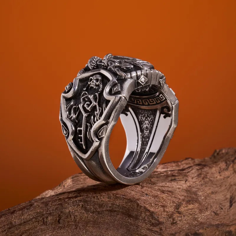 ROCK&RIDE 925 Sterling Silver Rings Men's-24