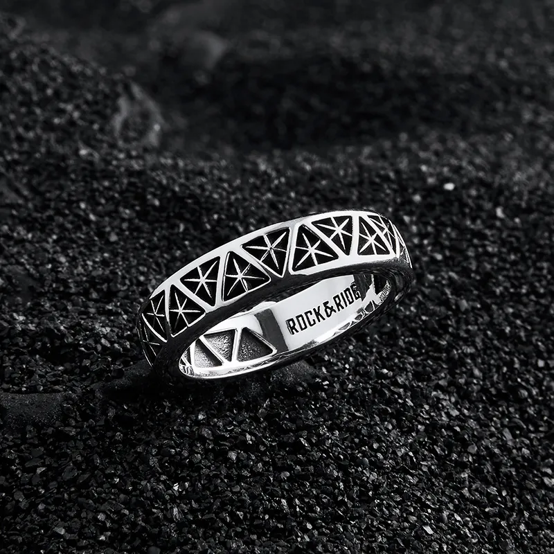 ROCK&RIDE 925 Sterling Silver Rings Men's-3