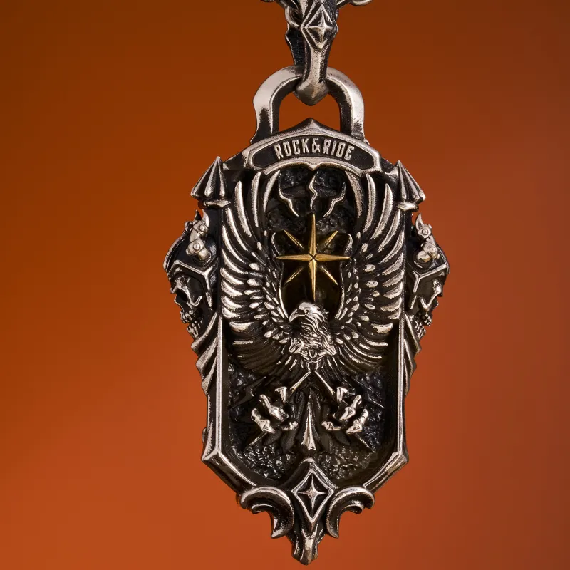 ROCK&RIDE 925 Sterling Silver Charm/Pendant Men's-3