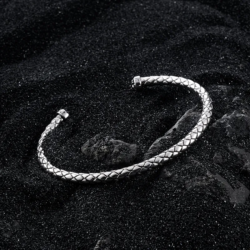 ROCK&RIDE 925 Sterling Silver Bangles Unisex-2