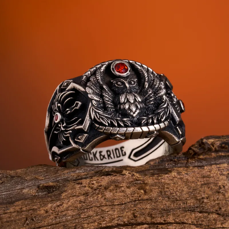 ROCK&RIDE 925 Sterling Silver Rings Men's-13