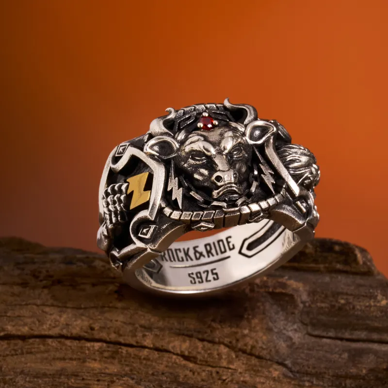 ROCK&RIDE 925 Sterling Silver Rings Men's-2
