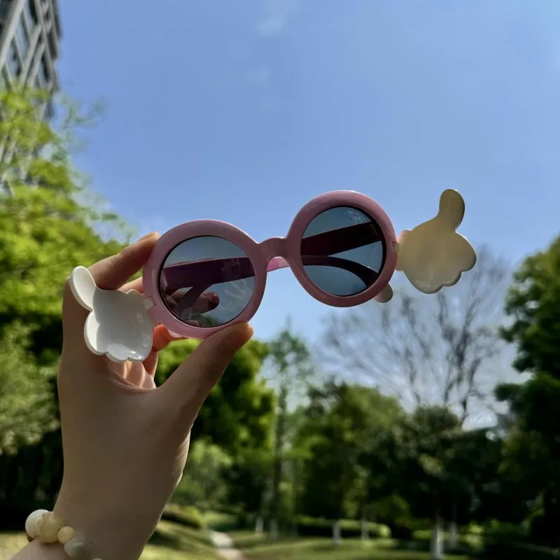 Disney Mickey Series TPEE Irregular Shape Sunglasses Kids' Pink Blue Red-18