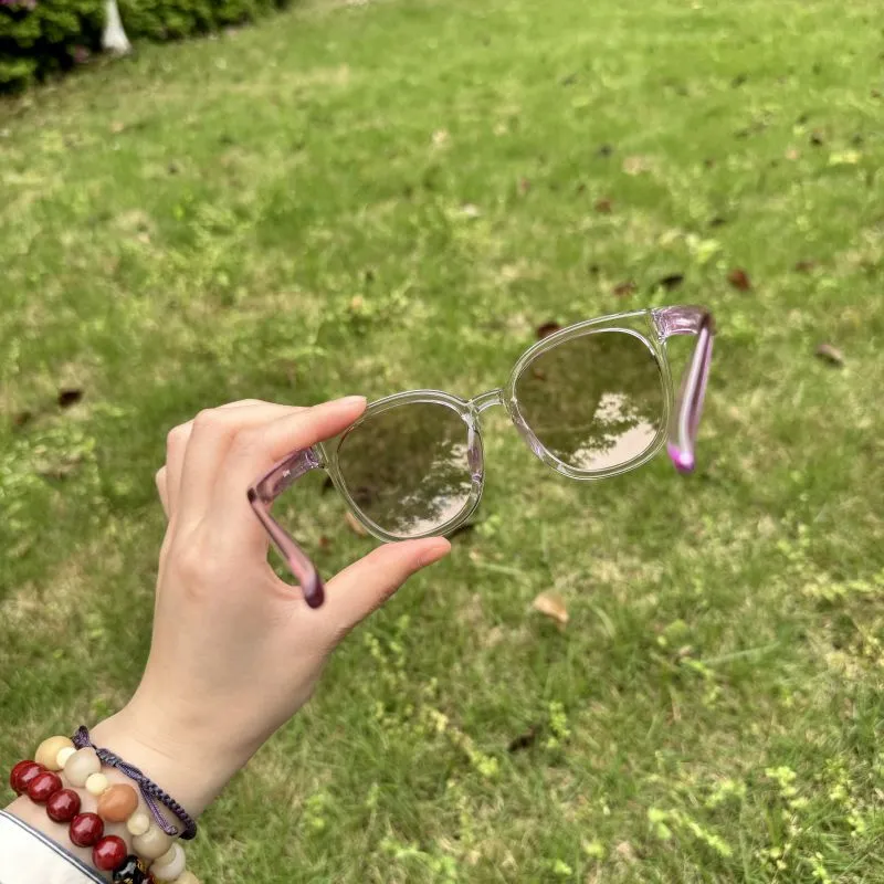 Disney Minnie Series Round Sun Lenses Kids' Transparent Purple-6