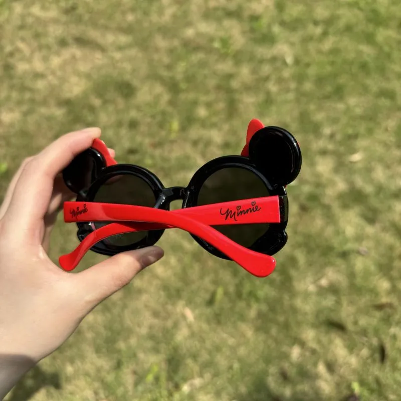 Disney Minnie Series TPEE Irregular Shape Sunglasses Kids' Plum Red Black-4