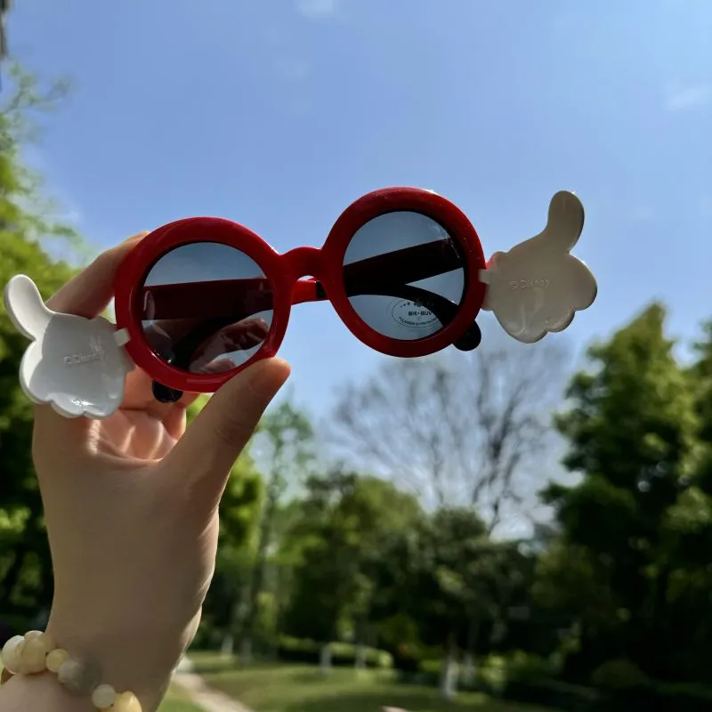 Disney Mickey Series TPEE Irregular Shape Sunglasses Kids' Pink Blue Red-6
