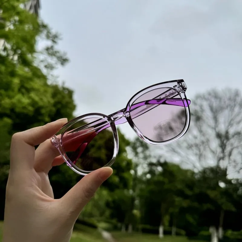 Disney Minnie Series Round Sun Lenses Kids' Transparent Purple-4