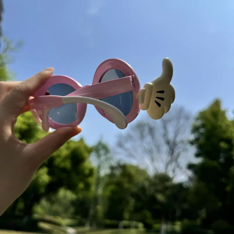 Disney Mickey Series TPEE Irregular Shape Sunglasses Kids' Pink Blue Red-21