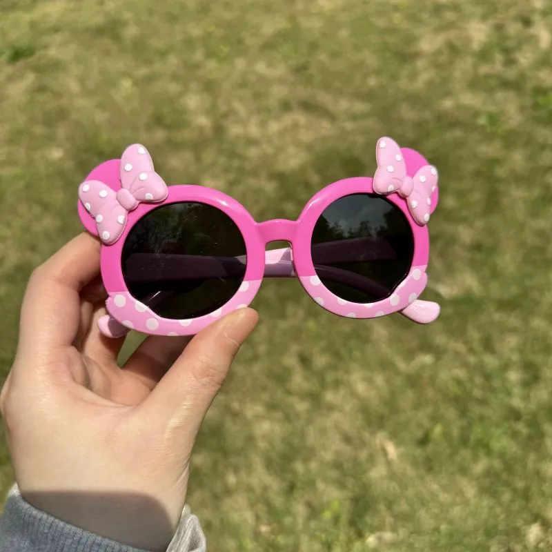 Disney Minnie Series TPEE Irregular Shape Sunglasses Kids' Plum Red Black-9