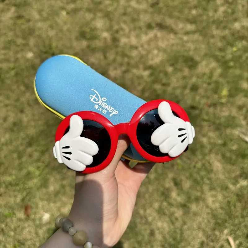 Disney Mickey Series TPEE Irregular Shape Sunglasses Kids' Pink Blue Red-3