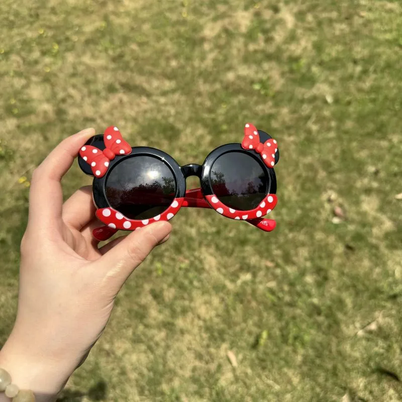 Disney Minnie Series TPEE Irregular Shape Sunglasses Kids' Plum Red Black-3