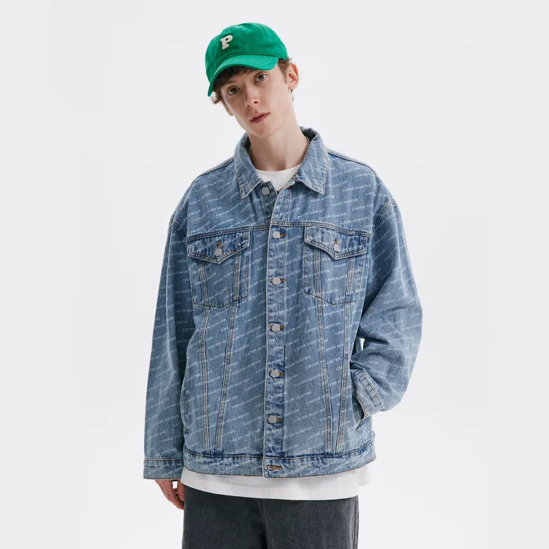 Caver&Hunter Spring Fall Denim Jacket Unisex Light Blue-7
