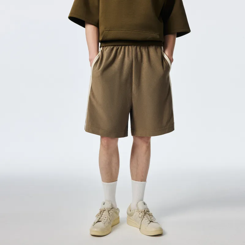 Caver&Hunter Casual Shorts Unisex Mocha Brown-5