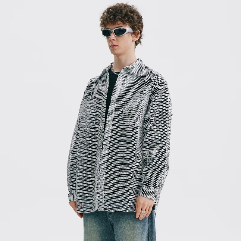Caver&Hunter SS22 Jacket Unisex Gray White-4
