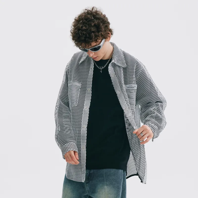 Caver&Hunter SS22 Jacket Unisex Gray White-5