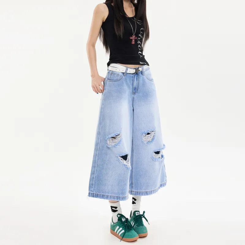 Poyz Denim Shorts Women's Sky Blue-9