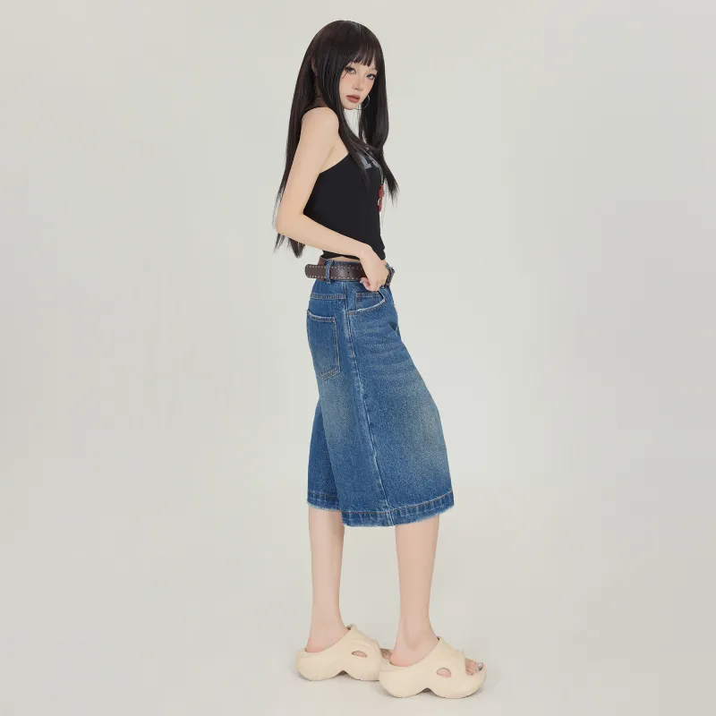 Poyz Denim Shorts Women's Vintage Blue-5
