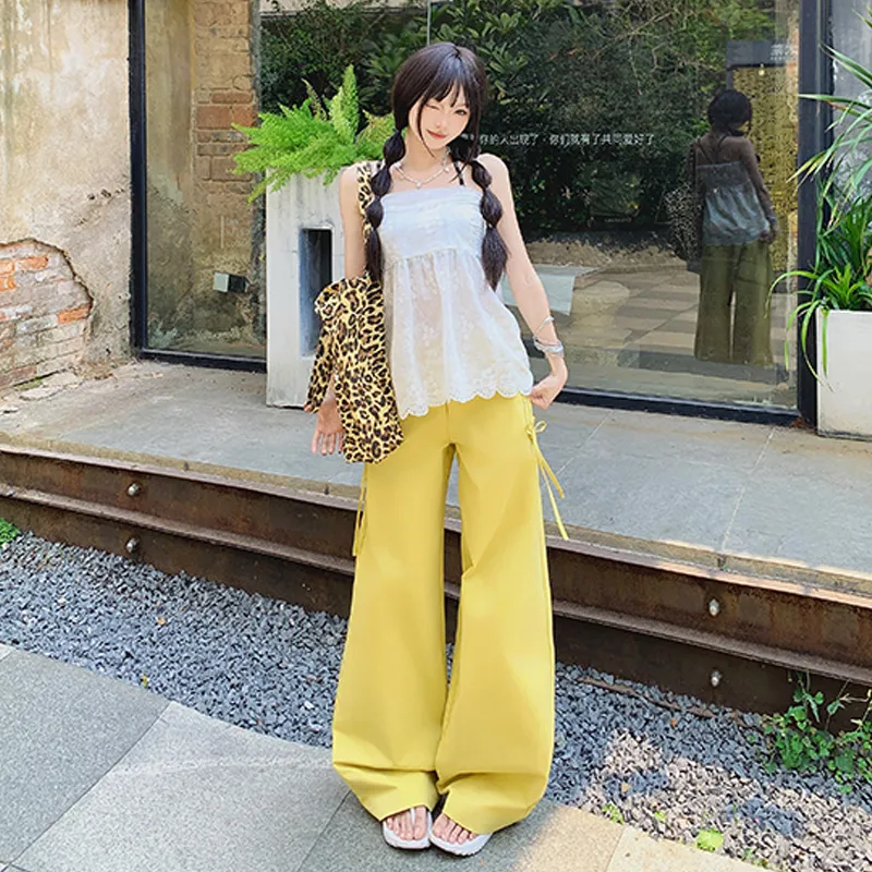 Poyz Casual Pants Women's Olive Yellow-11