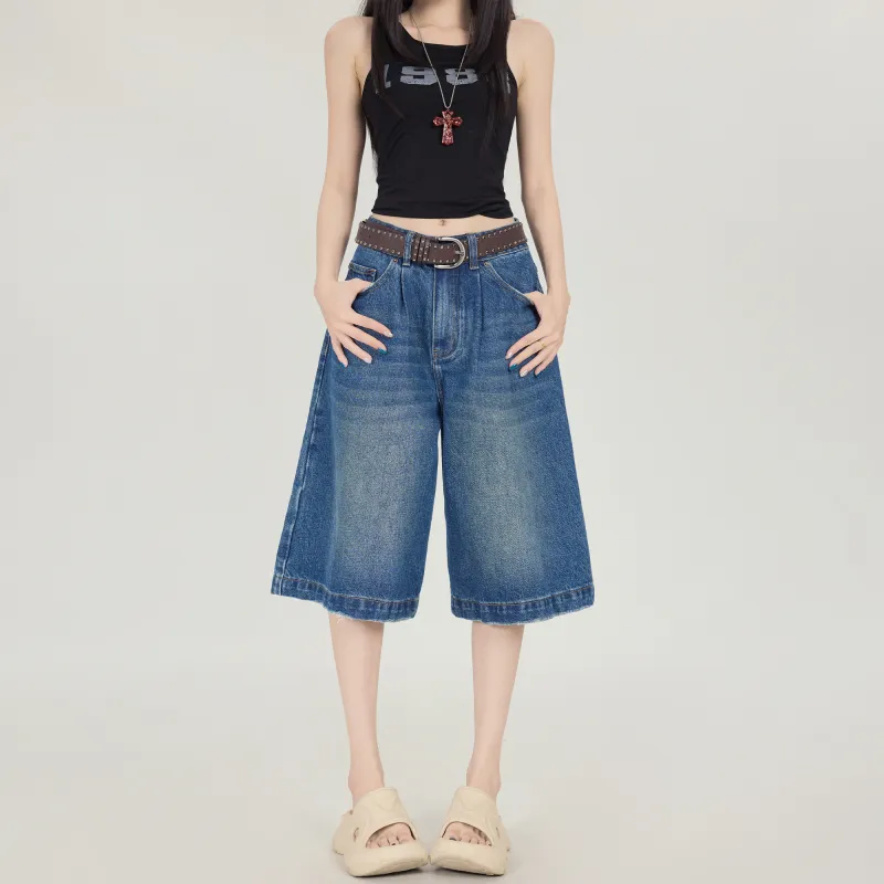 Poyz Denim Shorts Women's Vintage Blue-4