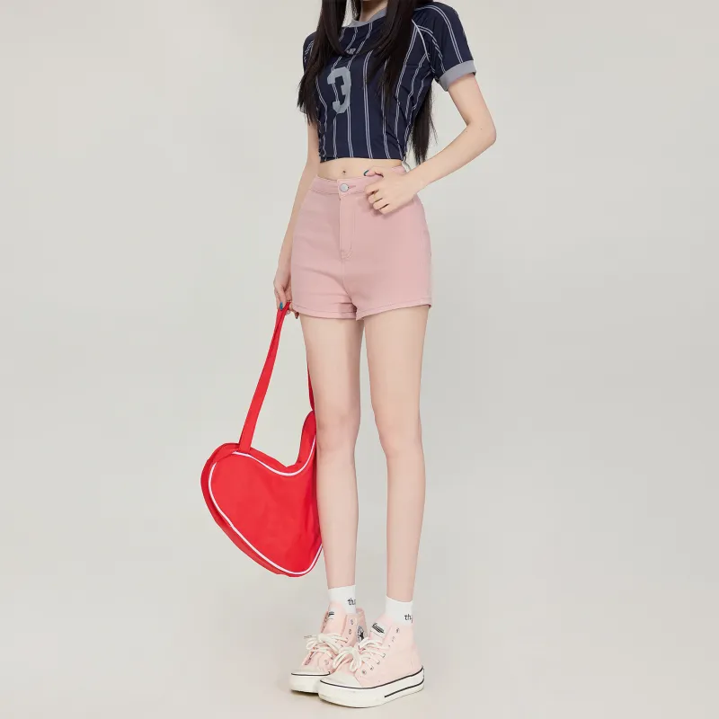 Poyz Denim Shorts Women's Dirty Pink-4