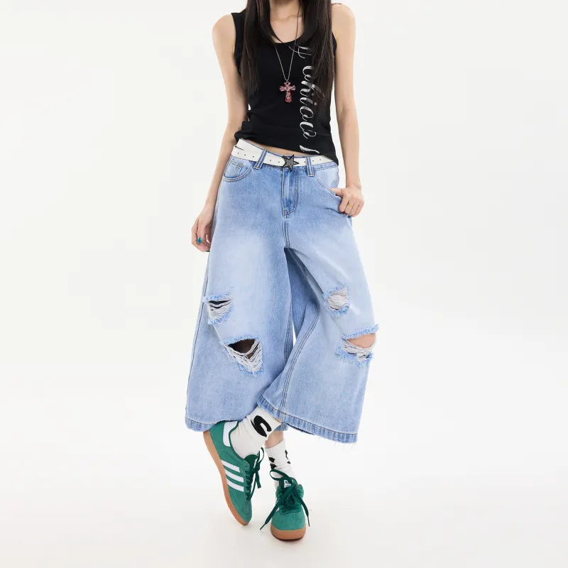 Poyz Denim Shorts Women's Sky Blue-10