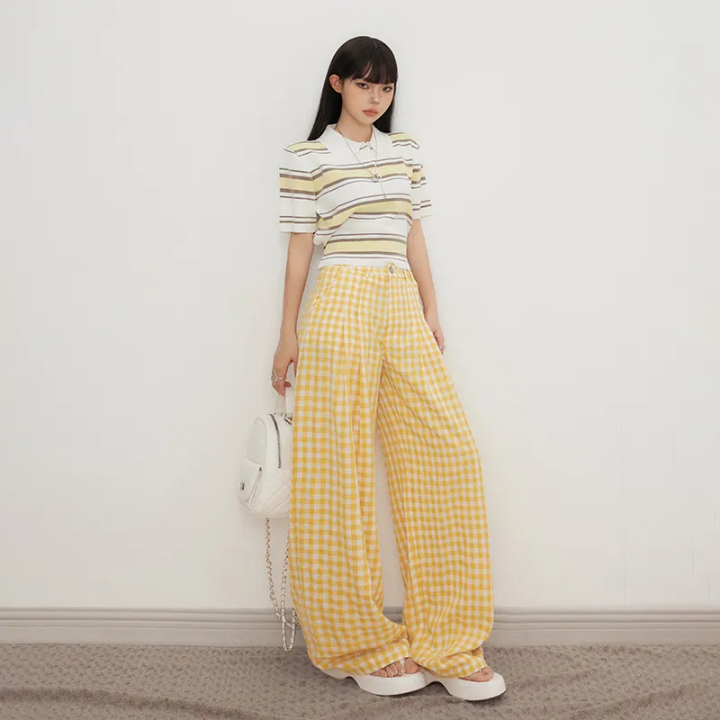 Poyz Casual Pants Women's Yellow-3