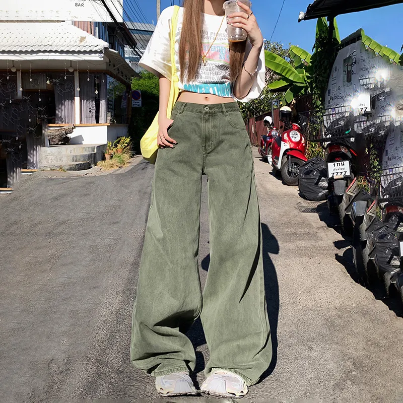 Poyz Jeans Women's Light Army Green-3