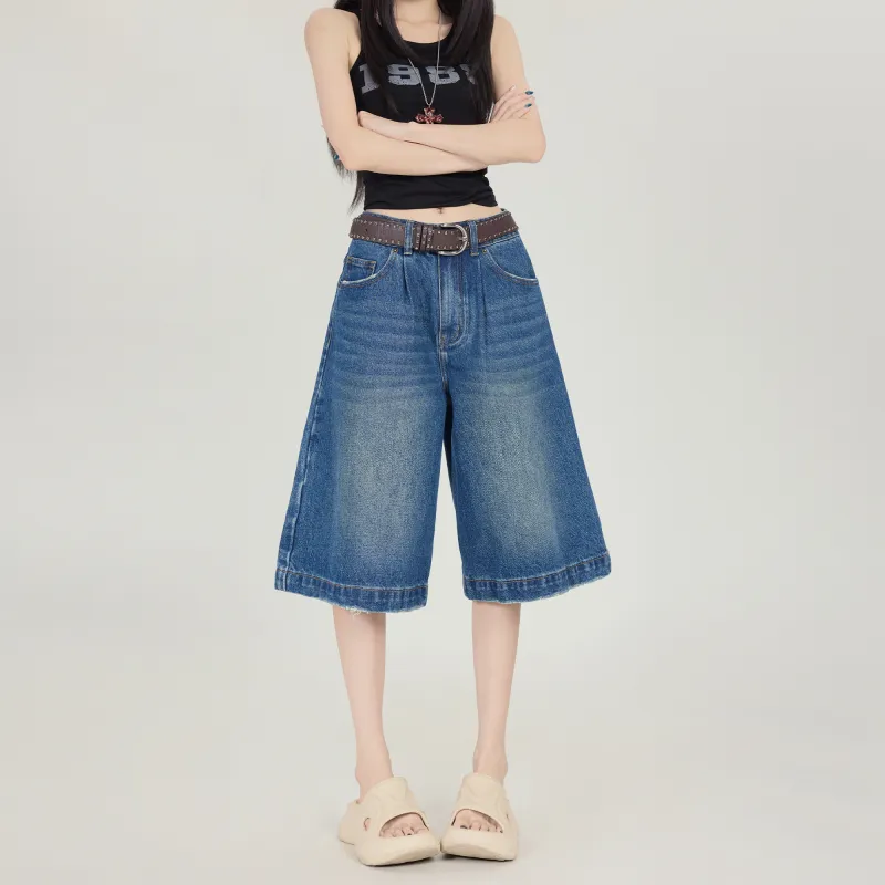 Poyz Denim Shorts Women's Vintage Blue-2