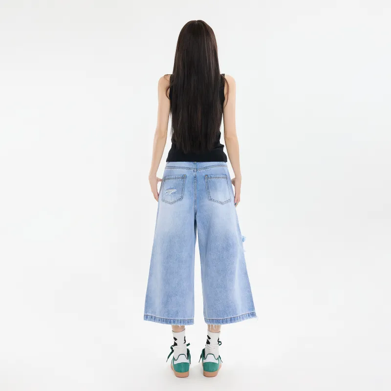 Poyz Denim Shorts Women's Sky Blue-12